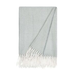 New Herringbone Throw by Kaycie Heather Gray Fashion Collection 50 in. x 60 in